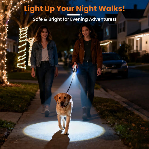 Retractable LED Dog Leash