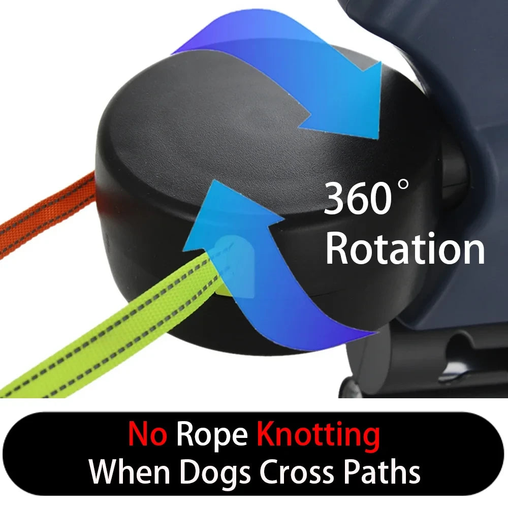 3-in-1 Double Head Dog Leash