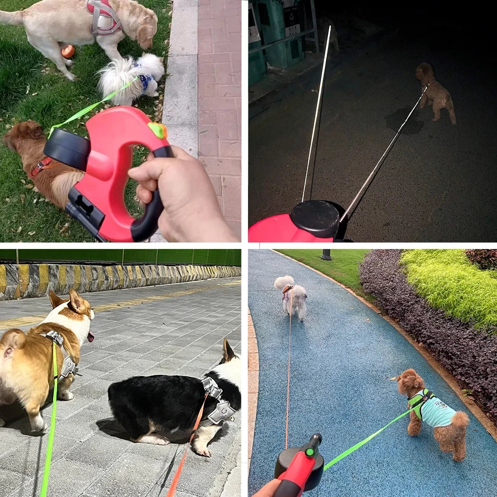 3-in-1 Double Head Dog Leash